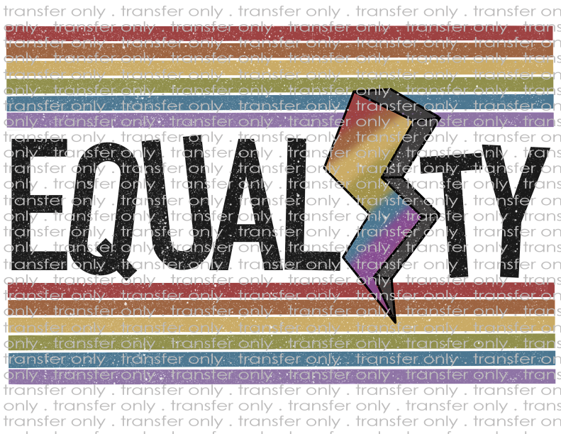 Equality - Waterslide, Sublimation Transfers