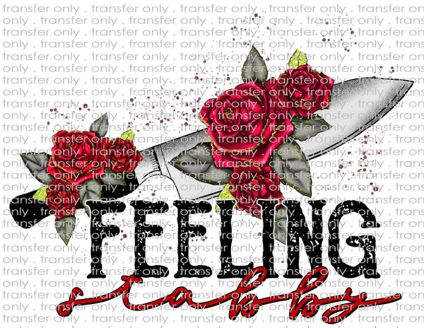 Feeling Stabby - Waterslide, Sublimation Transfers