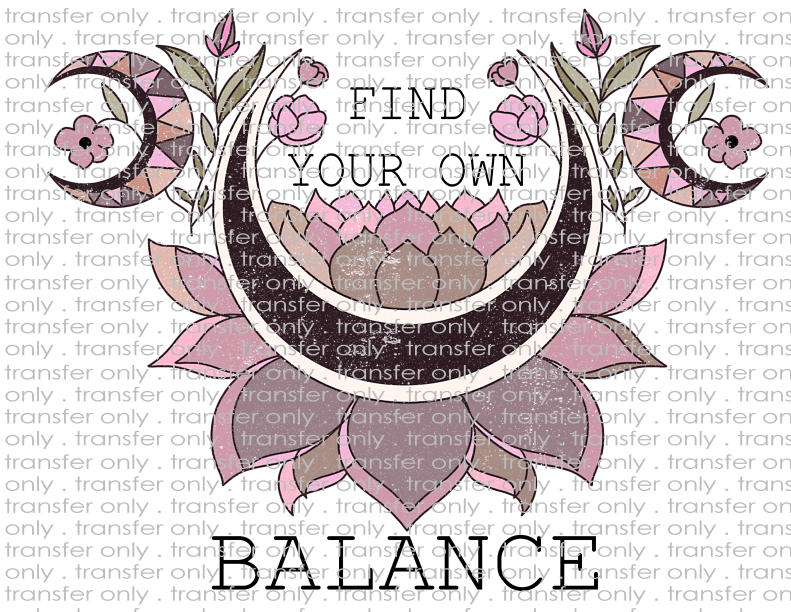 Find Your Own Balance - Waterslide, Sublimation Transfers