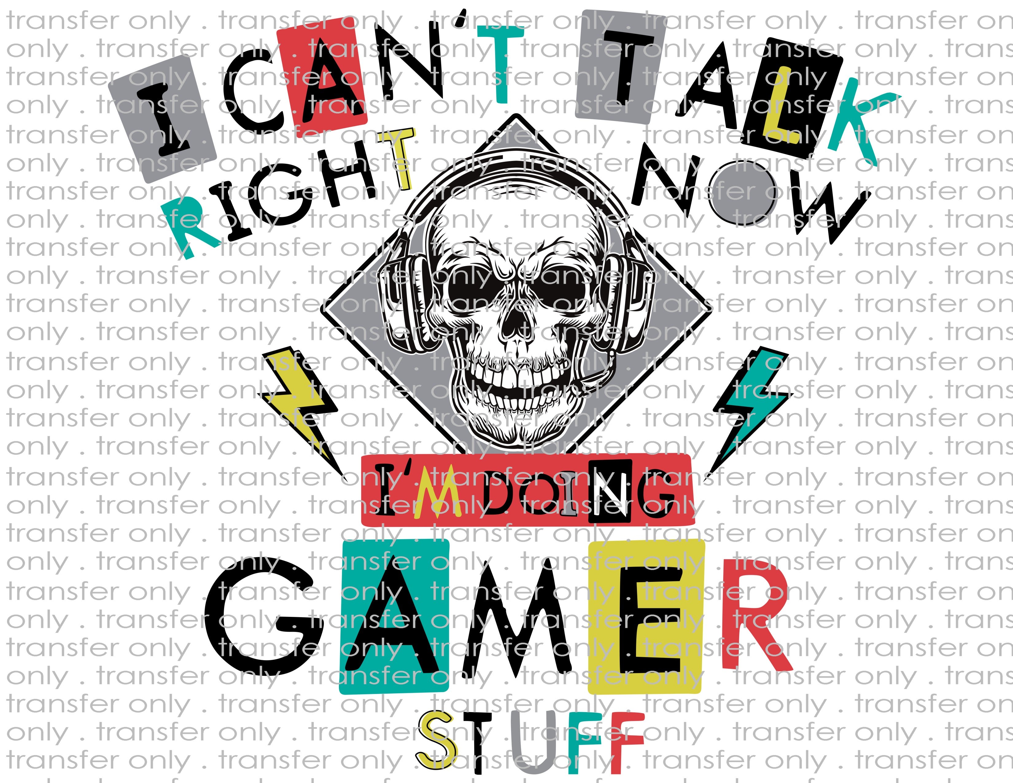 Gamer Stuff - Waterslide, Sublimation Transfers