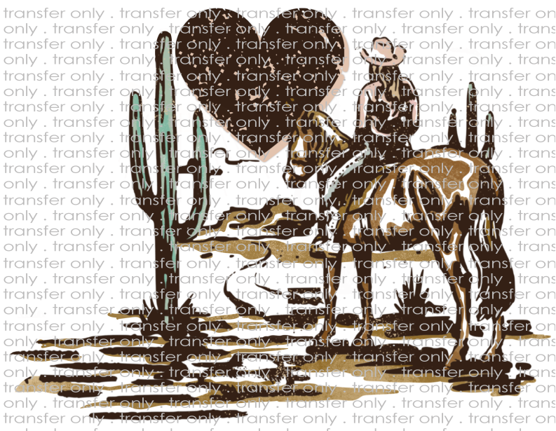 Cowgirl - Waterslide, Sublimation Transfers