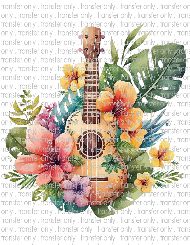 Musical Floral - Waterslide, Sublimation Transfers