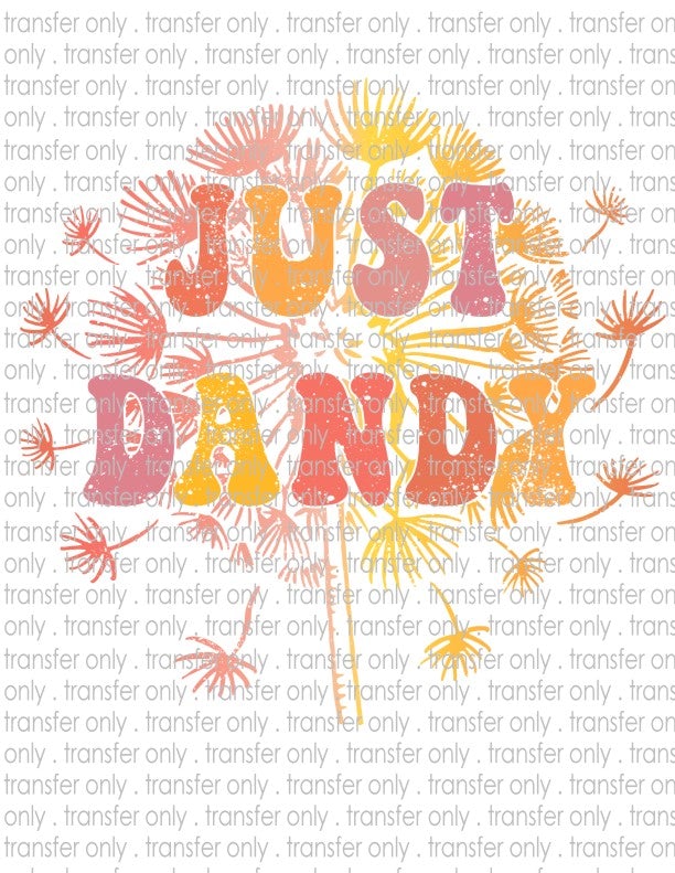 Just Dandy - Waterslide, Sublimation Transfers