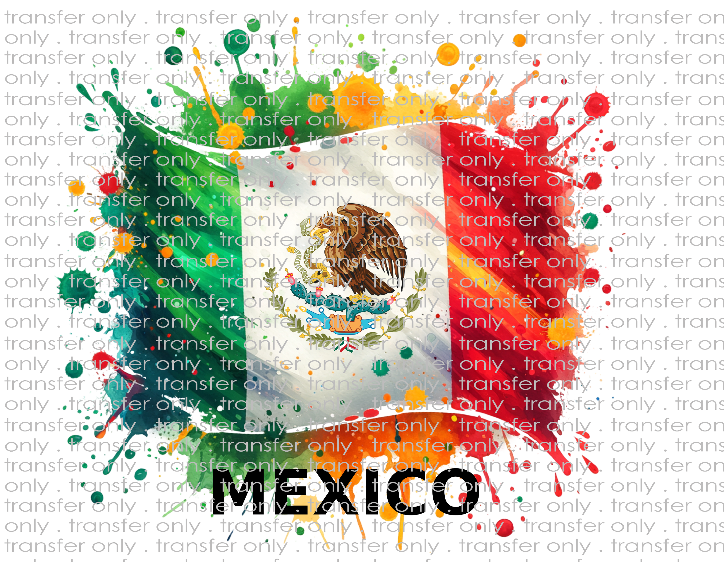 Mexico - Waterslide, Sublimation Transfers