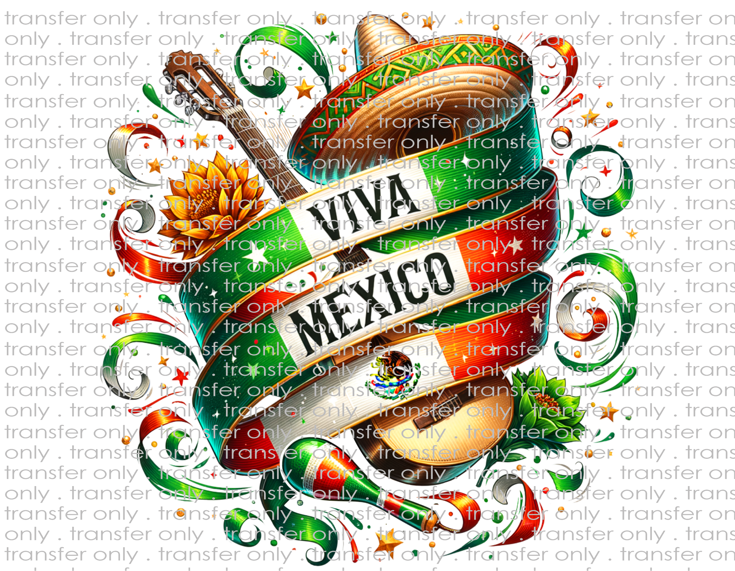 Viva Mexico - Waterslide, Sublimation Transfers