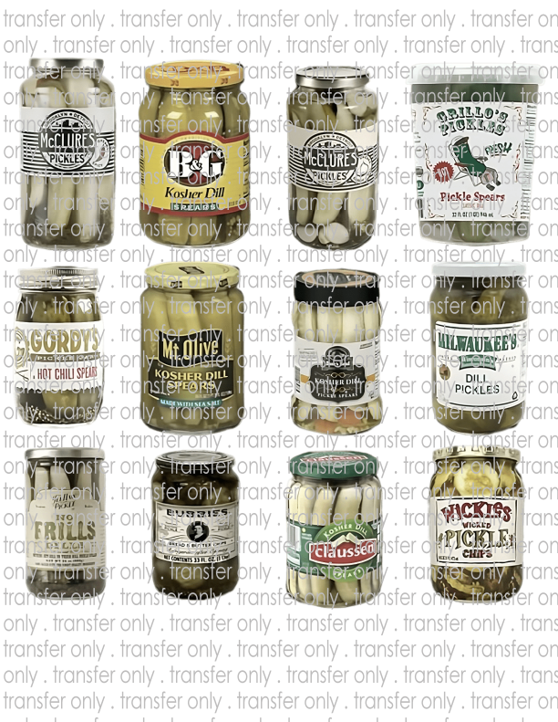 Pickle Jars - Waterslide, Sublimation Transfers