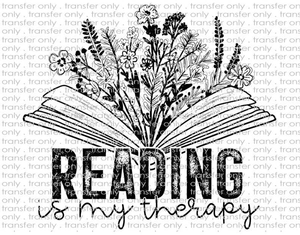 Reading is My Therapy - Waterslide, Sublimation Transfers