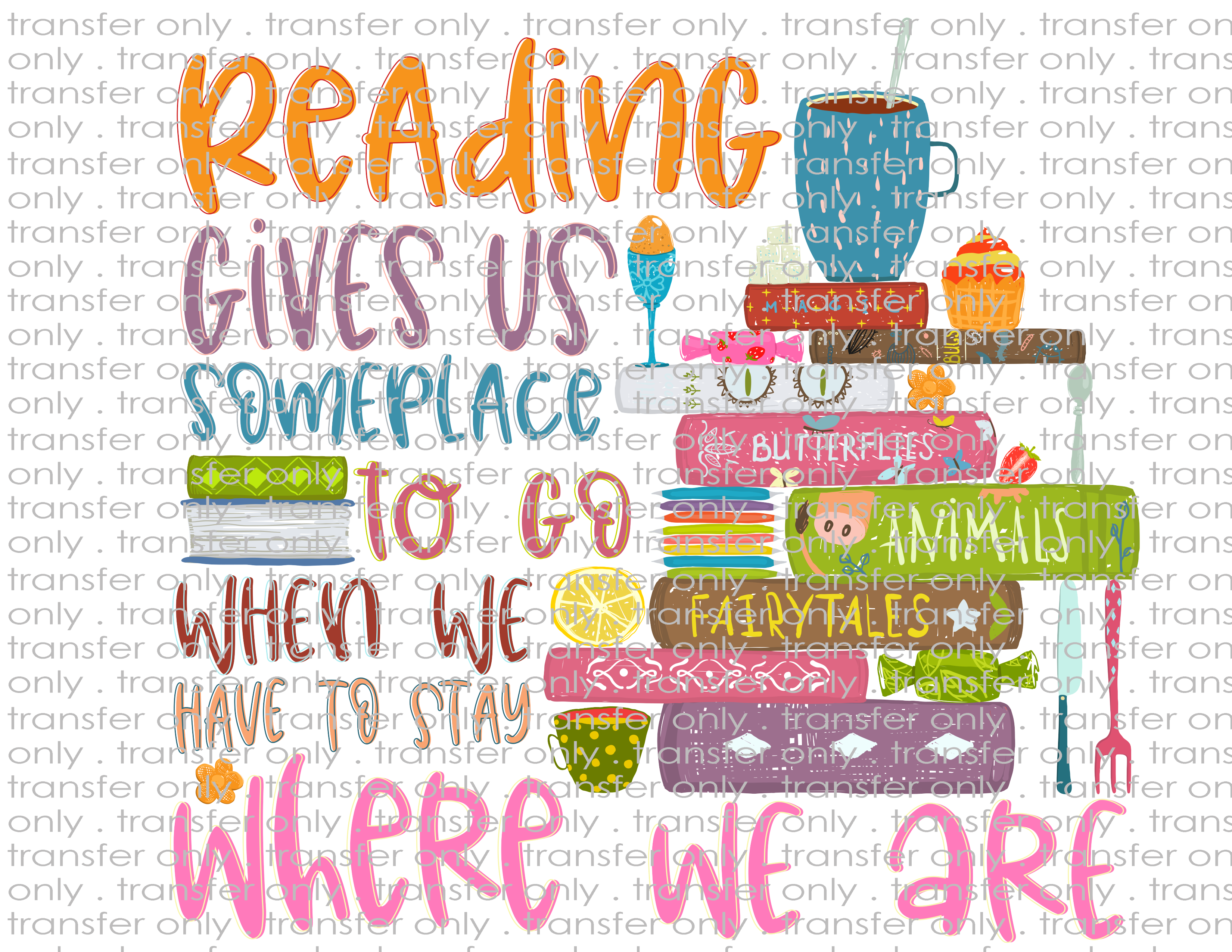 Reading - Waterslide, Sublimation Transfers