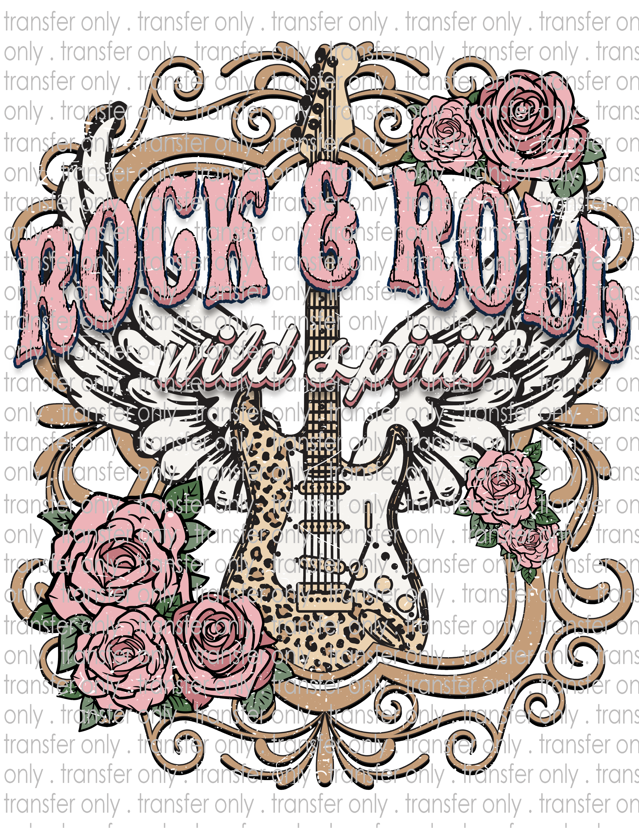 Rock & Roll Wild Spirit - Waterslide, Sublimation Transfers