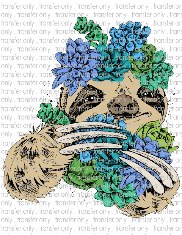 Cactus & Sloth - Waterslide, Sublimation Transfers