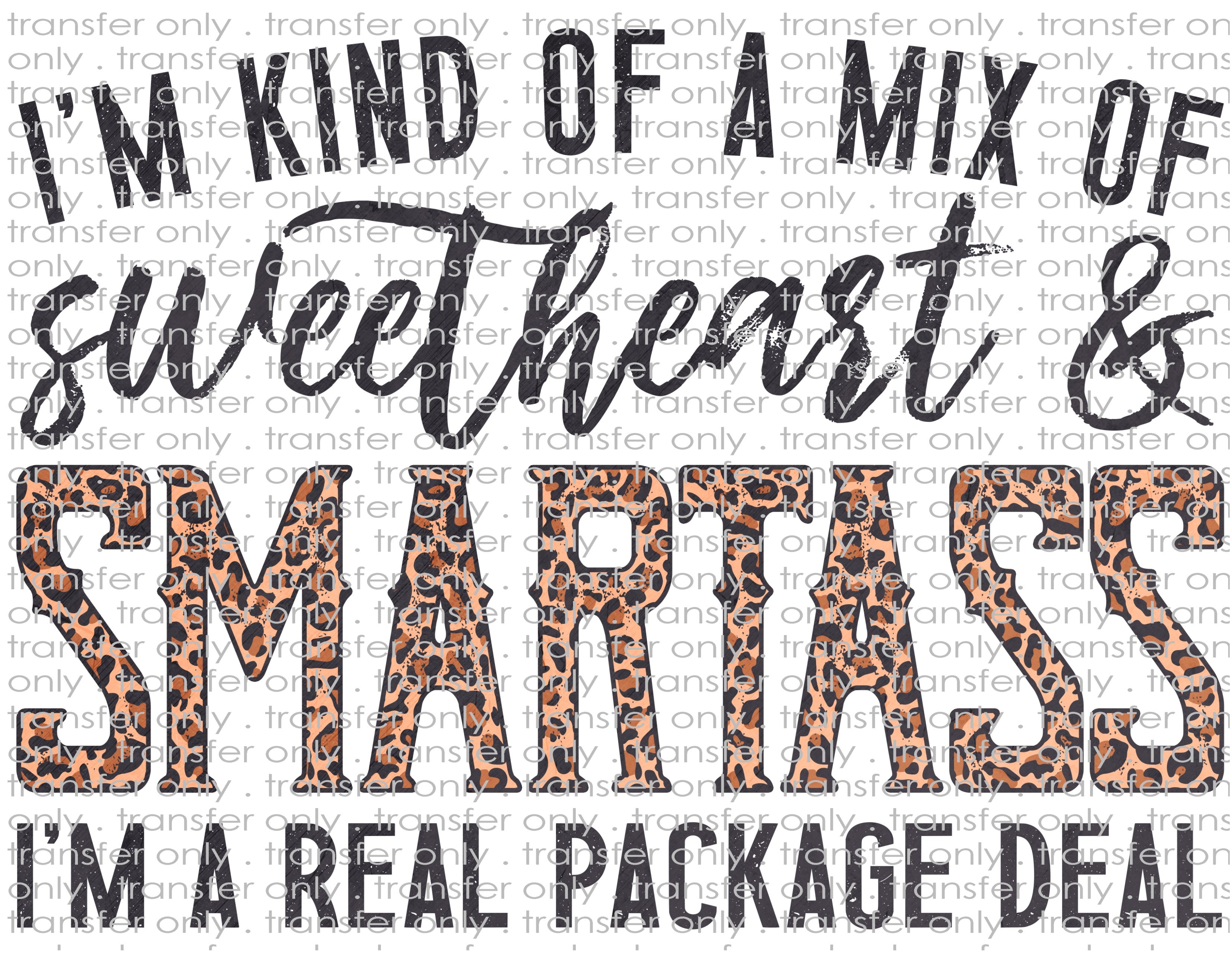 Sweetheart  - Waterslide, Sublimation Transfers