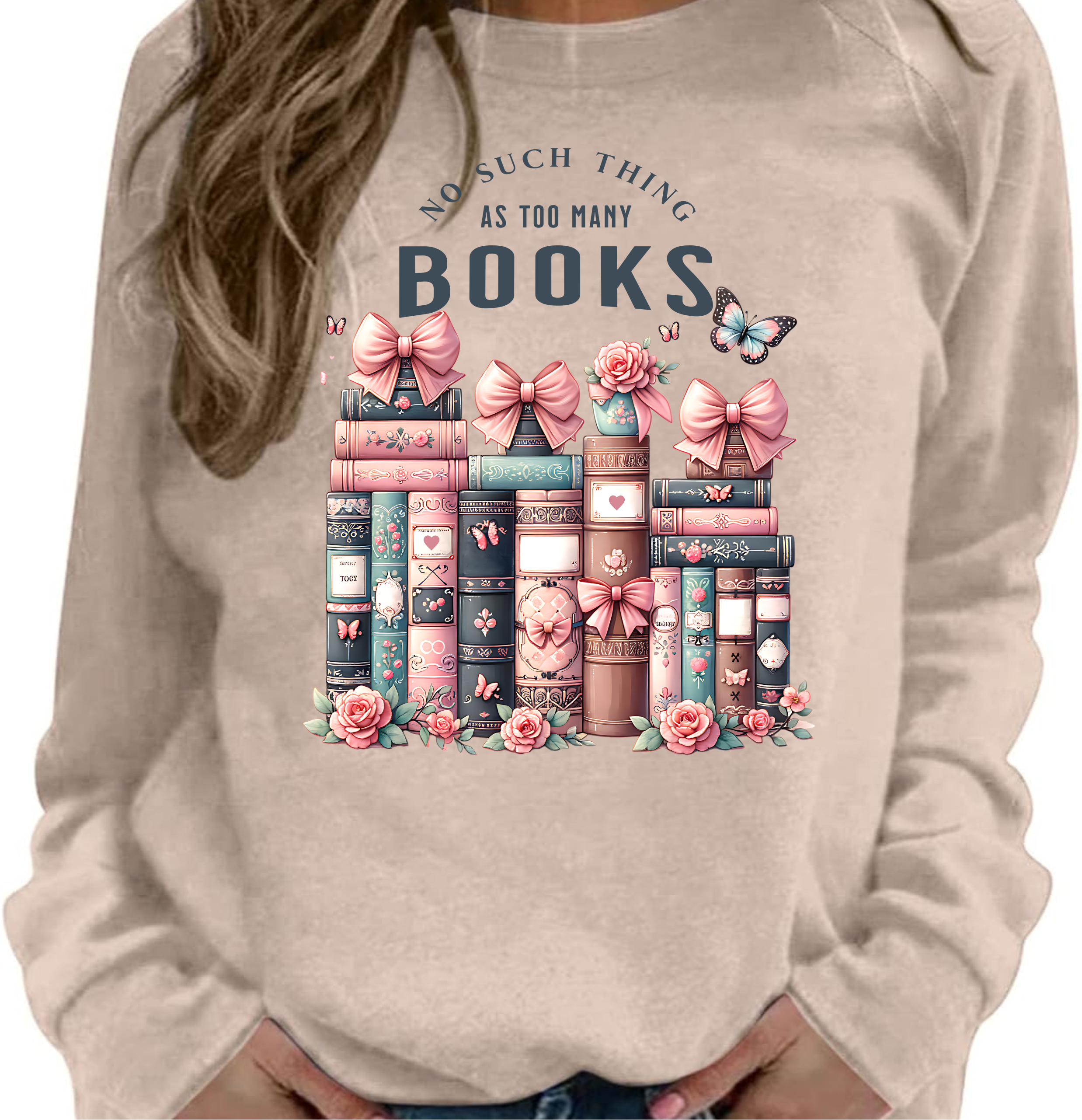 No Such Thing As Too Many Books - DTF Transfer