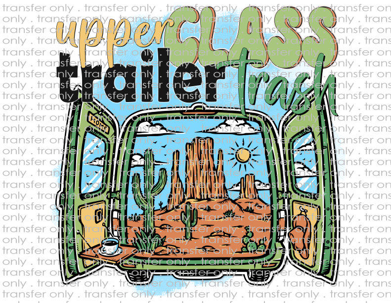 Upper Class Trailer Trash - Waterslide, Sublimation Transfers