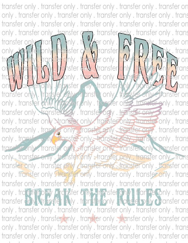 Wild & Free - Waterslide, Sublimation Transfers