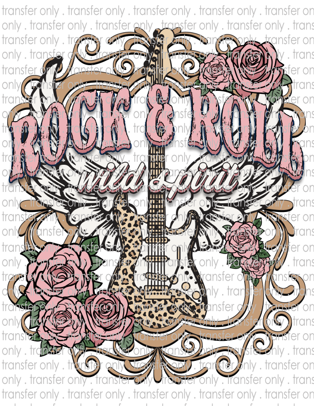 Rock & Roll Wild Spirit - Waterslide, Sublimation Transfers