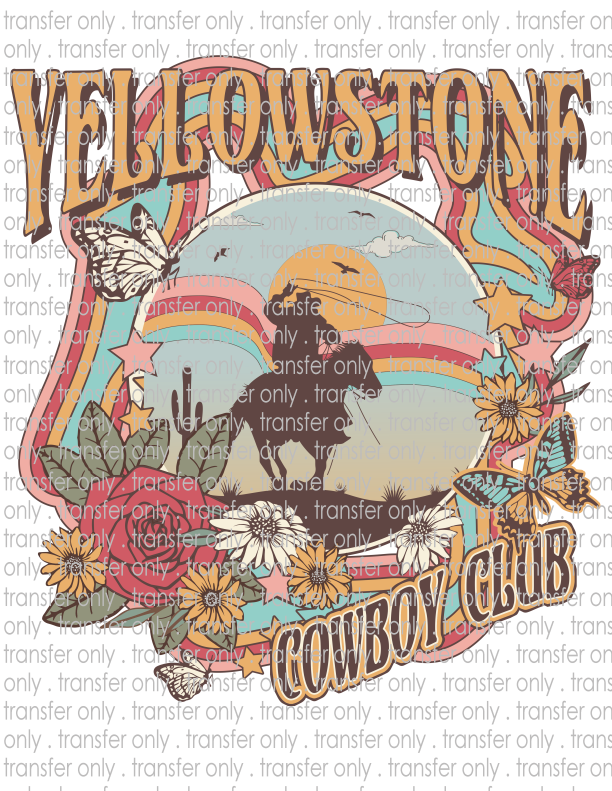 Cowboy Club - Waterslide, Sublimation Transfers