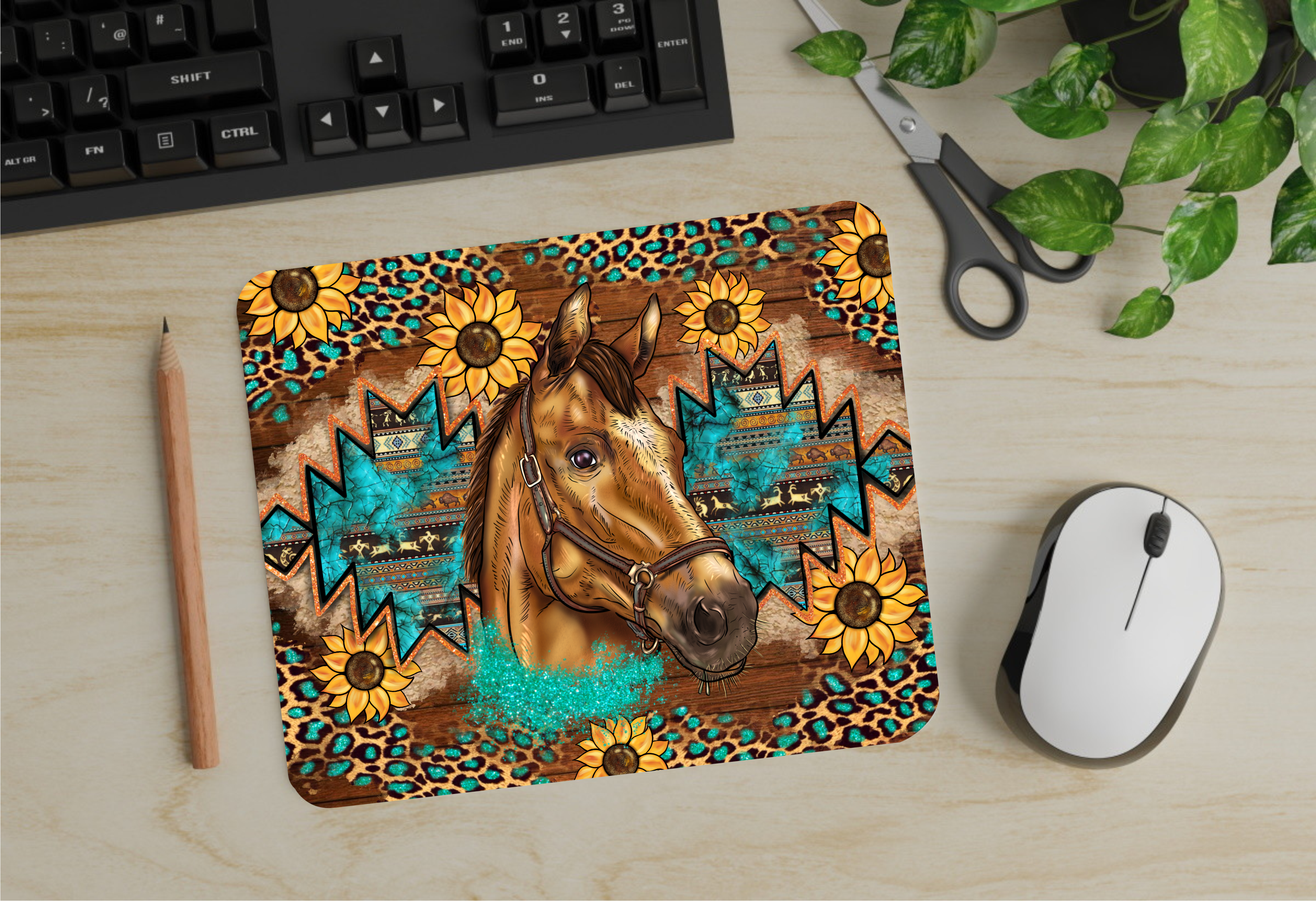 Aztec Horse - Mouse Pad - Sublimation Transfer
