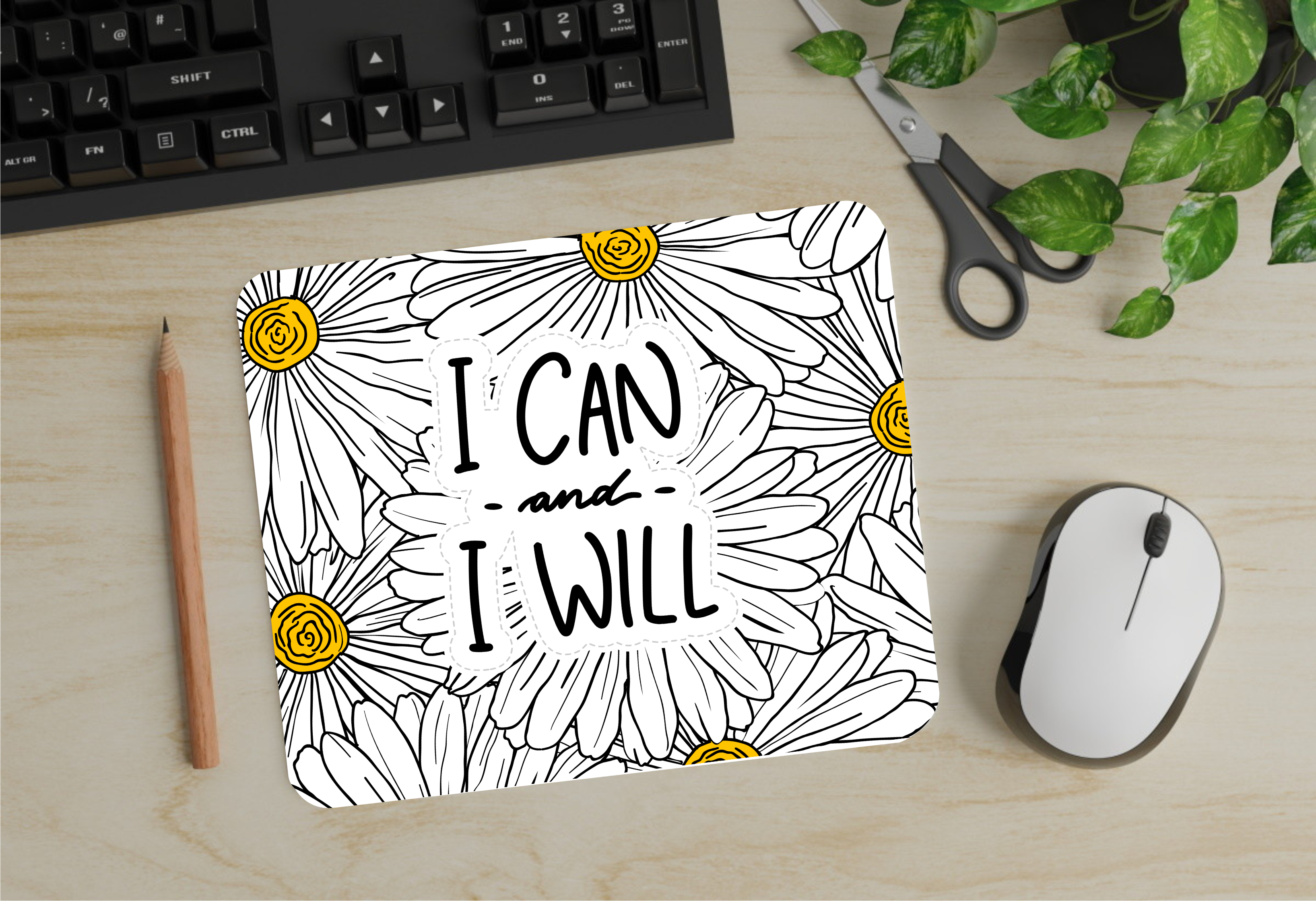 I Can & I Will - Mouse Pad - Sublimation Transfer