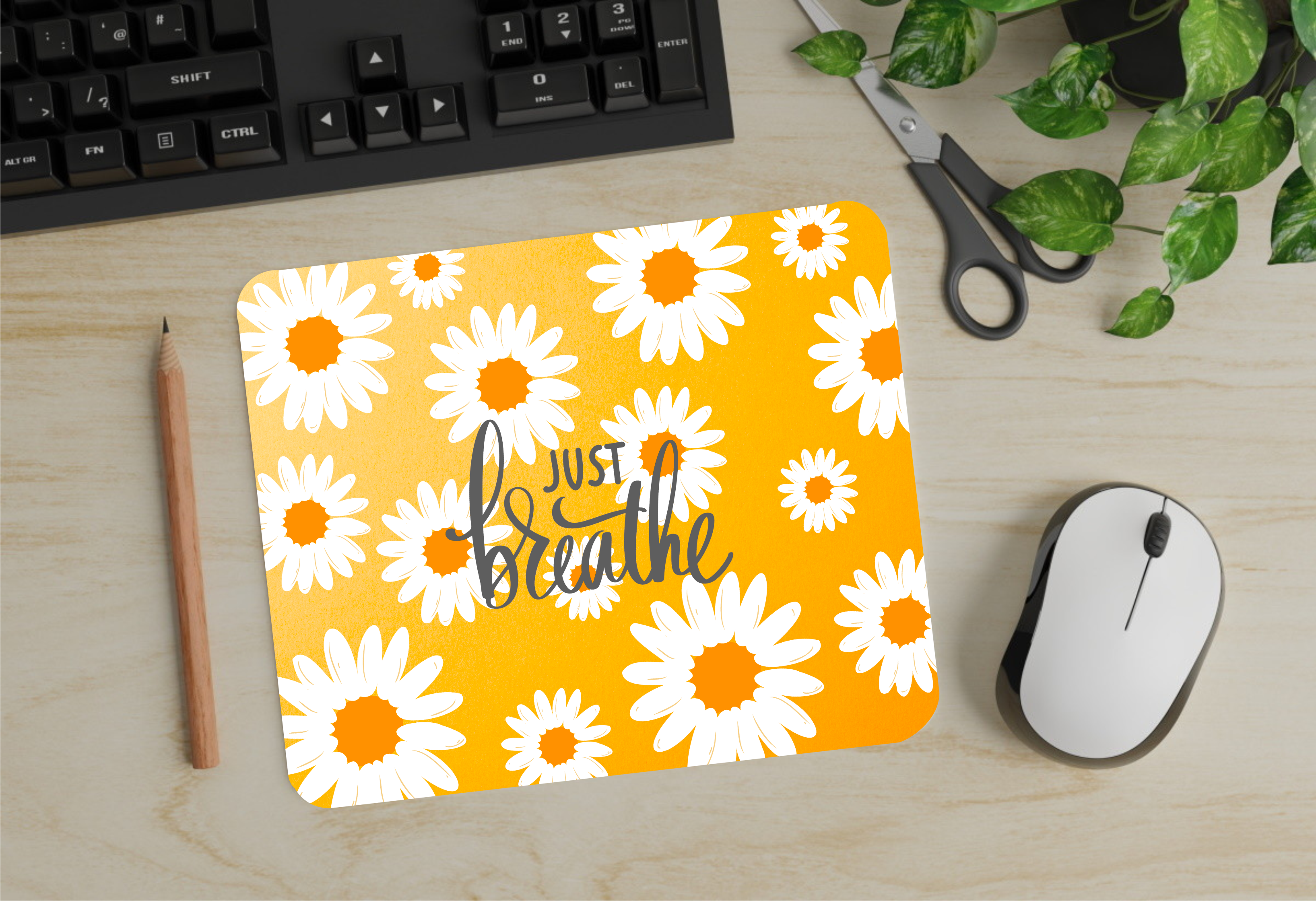 Just Breathe - Mouse Pad - Sublimation Transfer