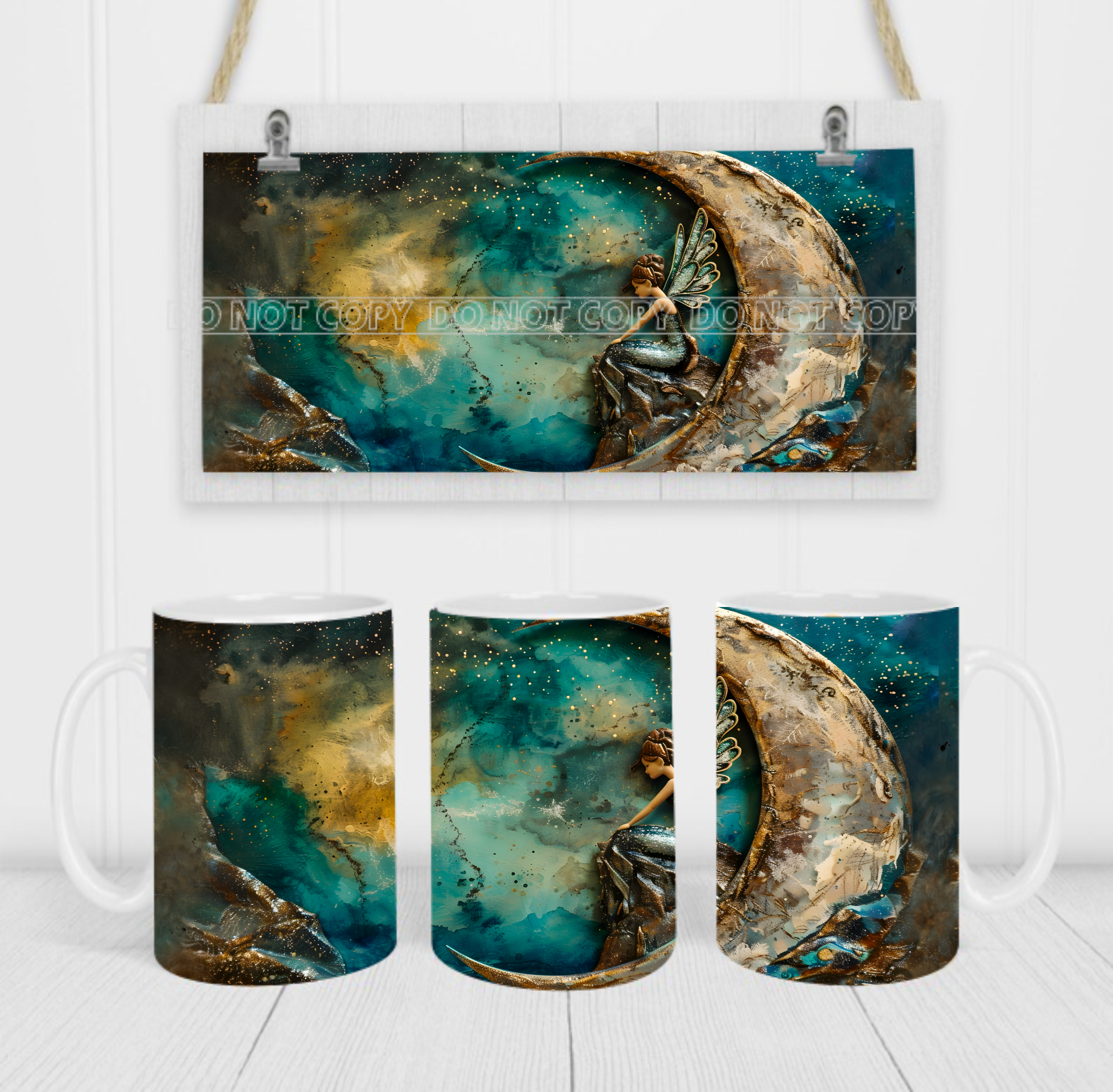 Fantasy Fairy - Coffee Mug Wrap - Sublimation Transfers