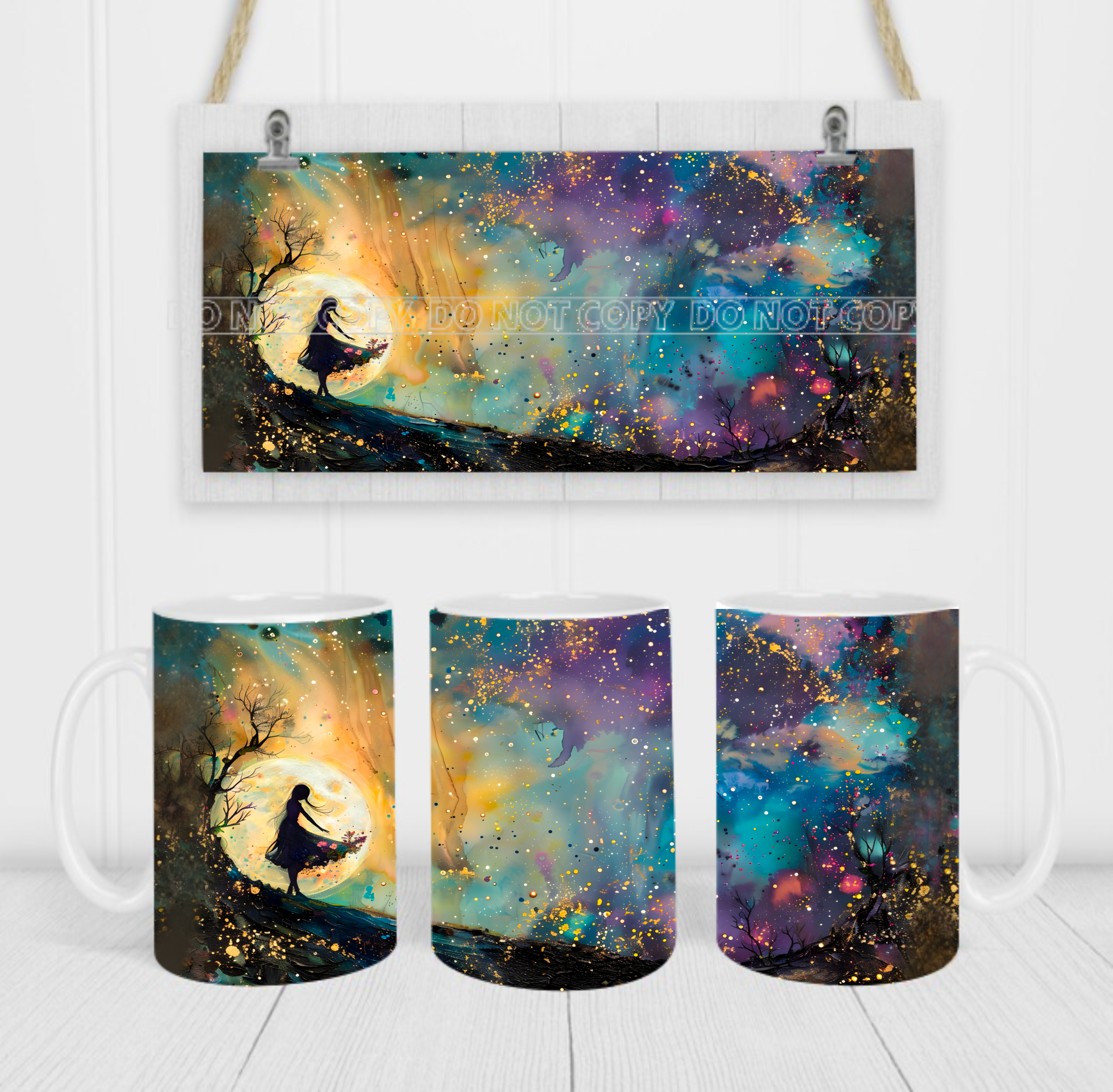 Fantasy Fairy - Coffee Mug Wrap - Sublimation Transfers