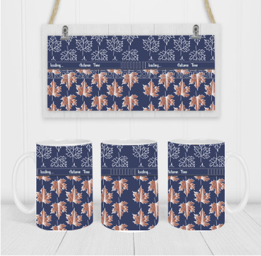 Autumn Time - Coffee Mug Wrap - Sublimation Transfers