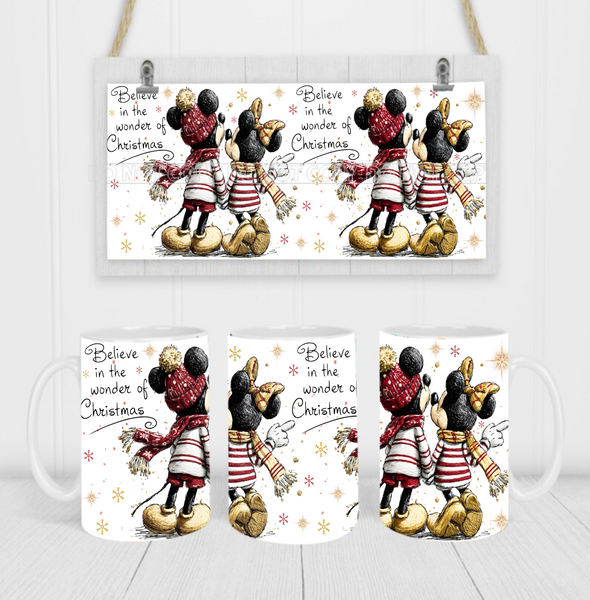 Christmas Character - Coffee Mug Wrap - Sublimation Transfers