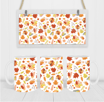Fall Leaves - Coffee Mug Wrap - Sublimation Transfers