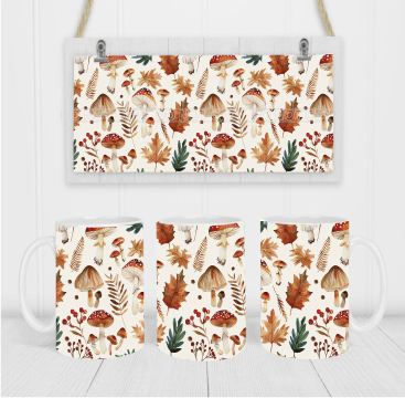 Fall Elements - Coffee Mug Wrap - Sublimation Transfers