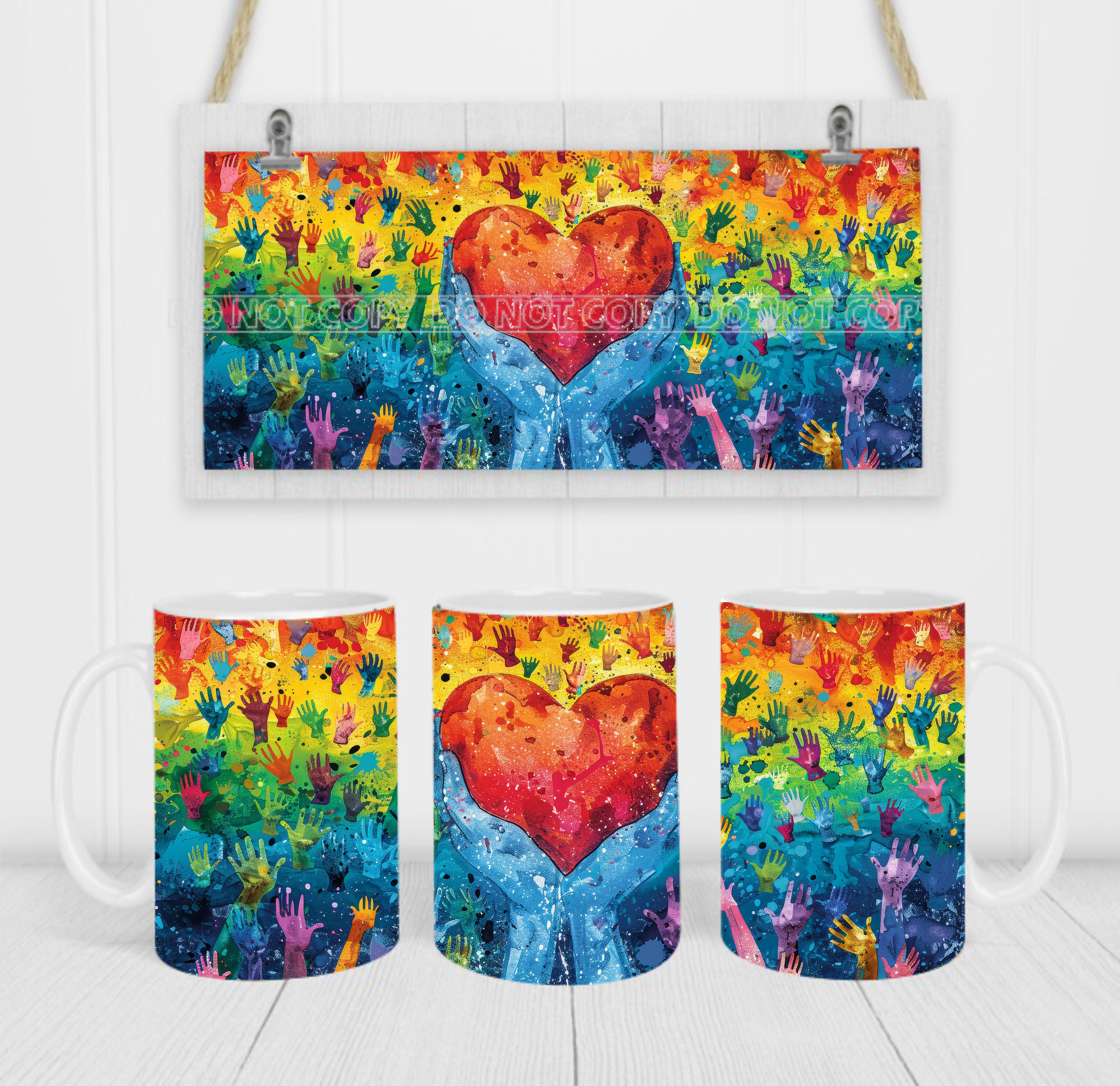 Pride - Coffee Mug Wrap - Sublimation Transfers