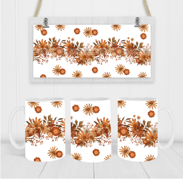 Retro Autumn - Coffee Mug Wrap - Sublimation Transfers