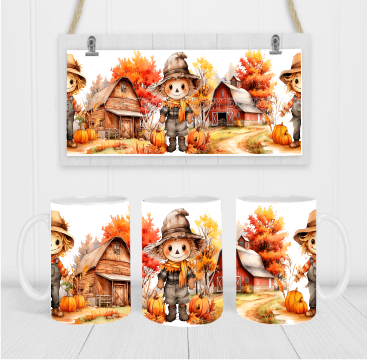 Scarecrow - Coffee Mug Wrap - Sublimation Transfers