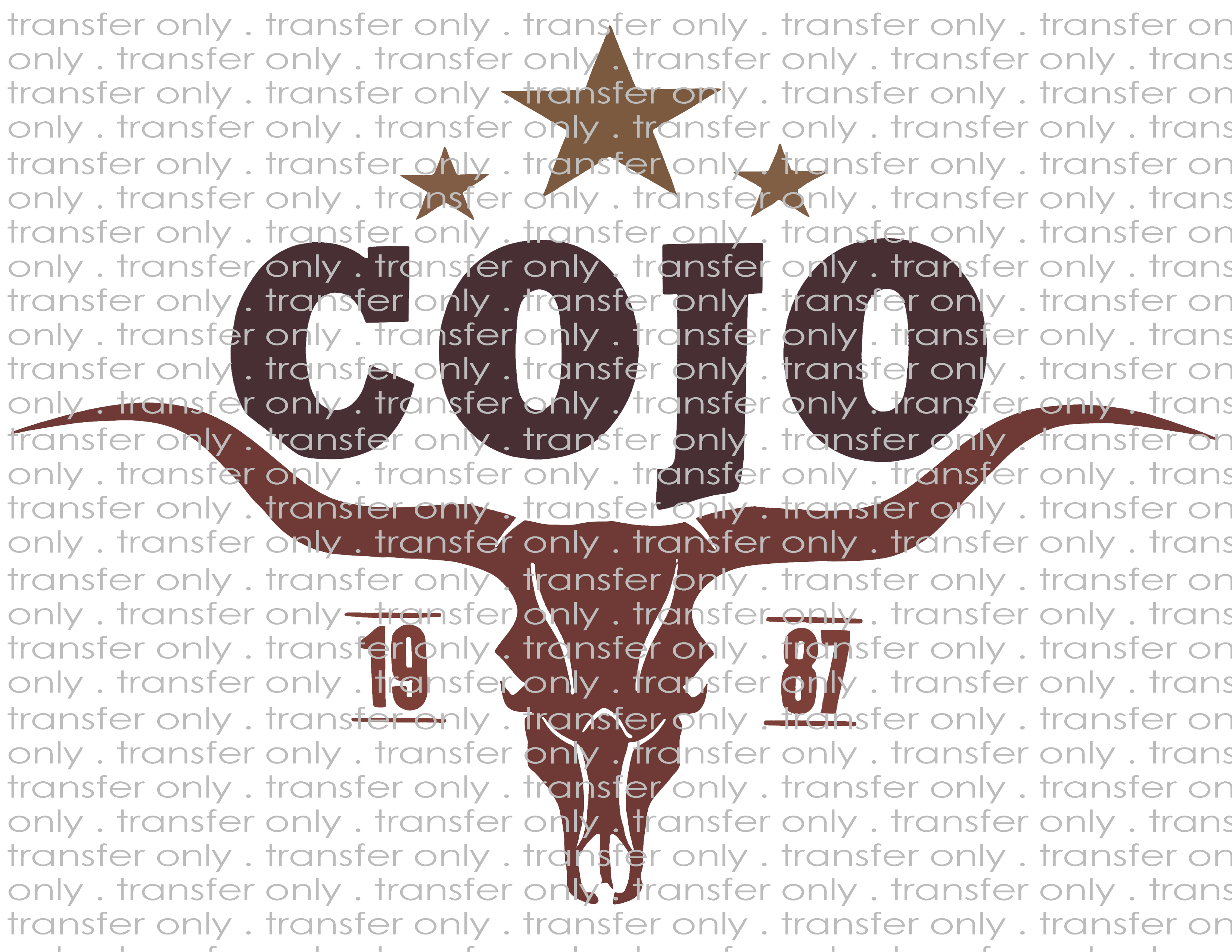 Country Music - Waterslide, Sublimation Transfers