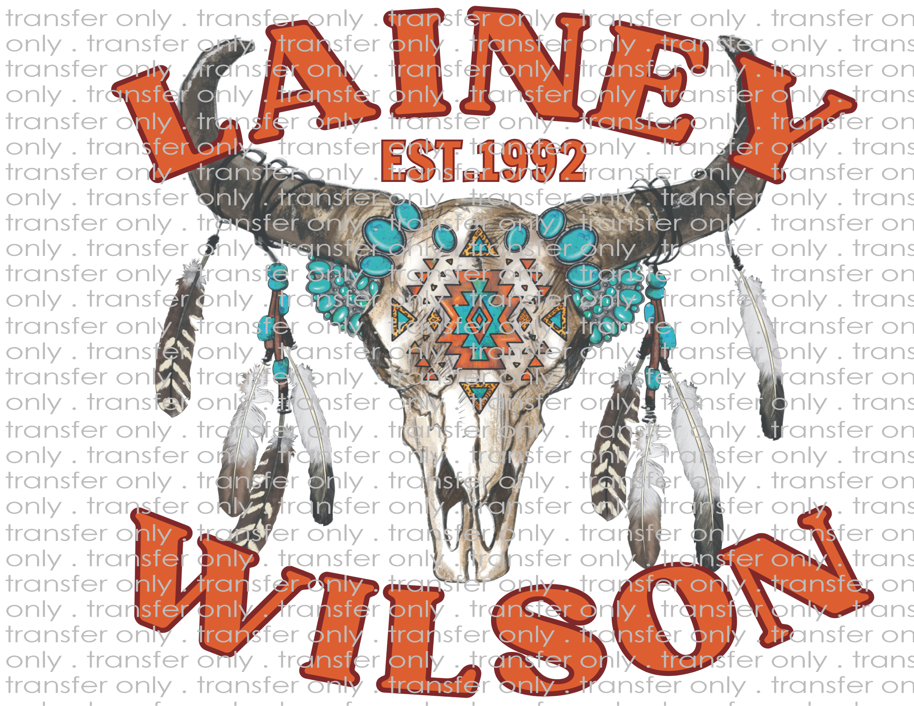 Country Music - Waterslide, Sublimation Transfers