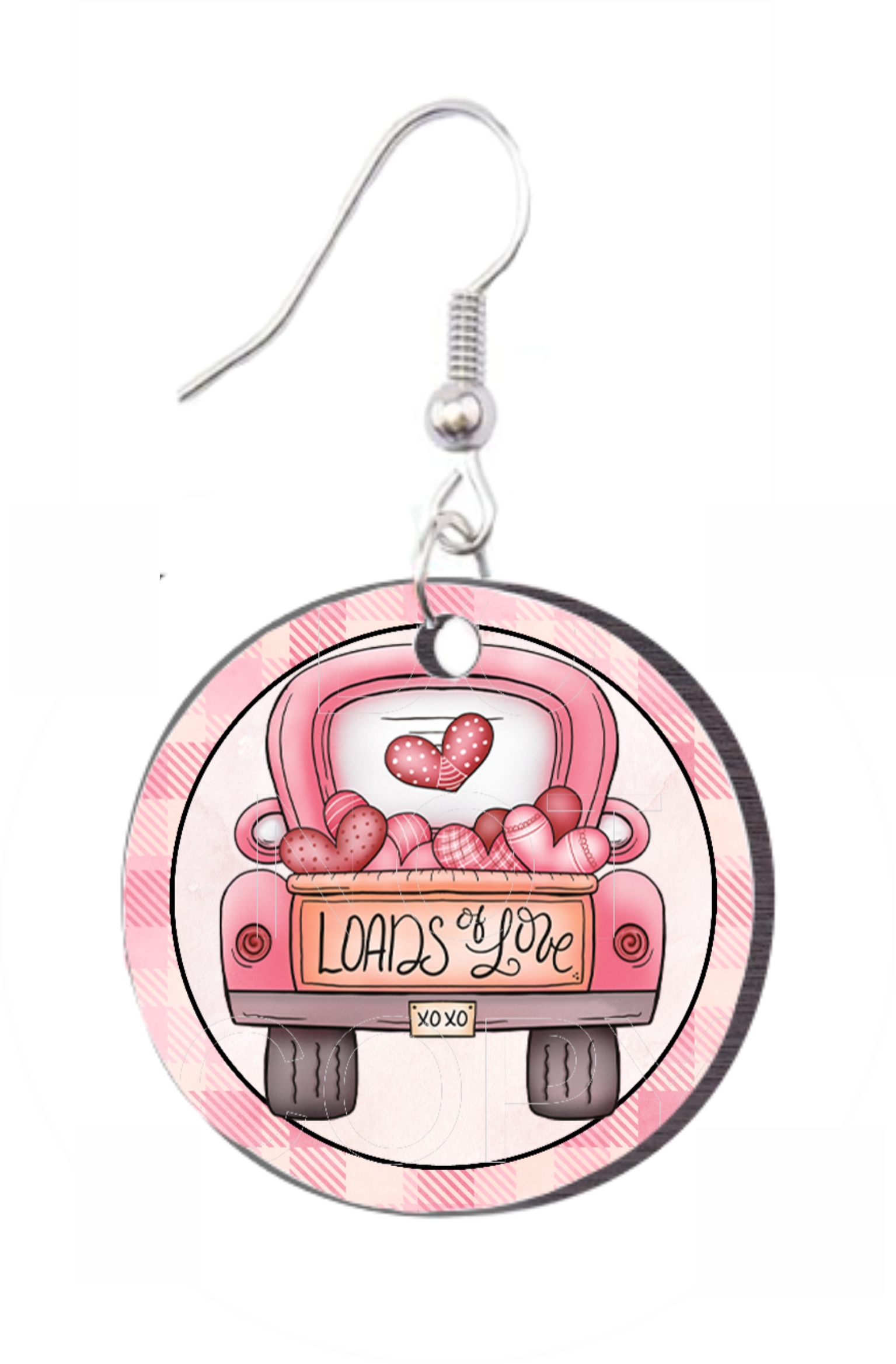 Valentine's Loads Of Love - Round Earring Design