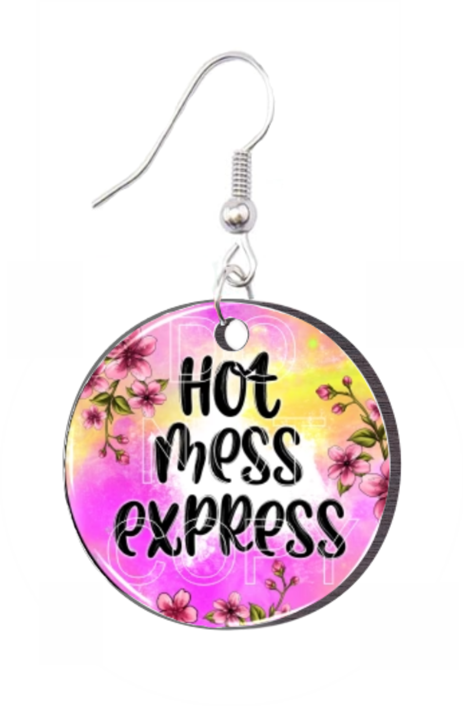 Hot Mess Express  - Round Earring Design