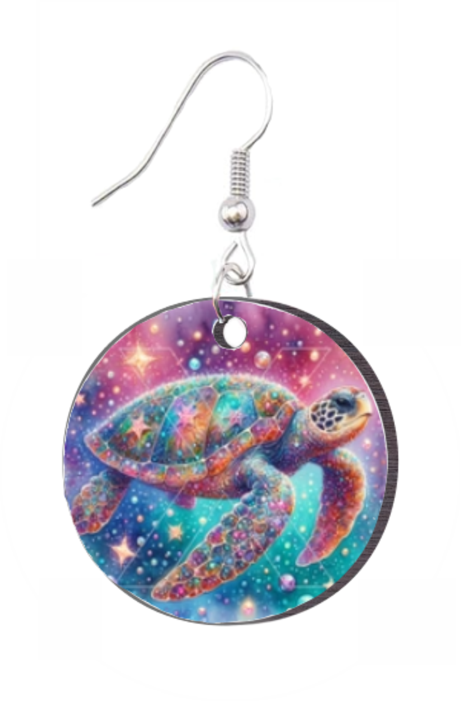 Sea Turtle - Round Earring Design