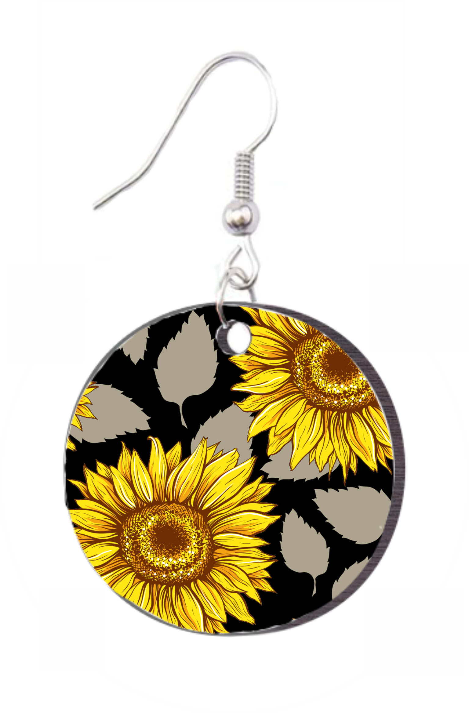 Sunflowers - Round Earring Design