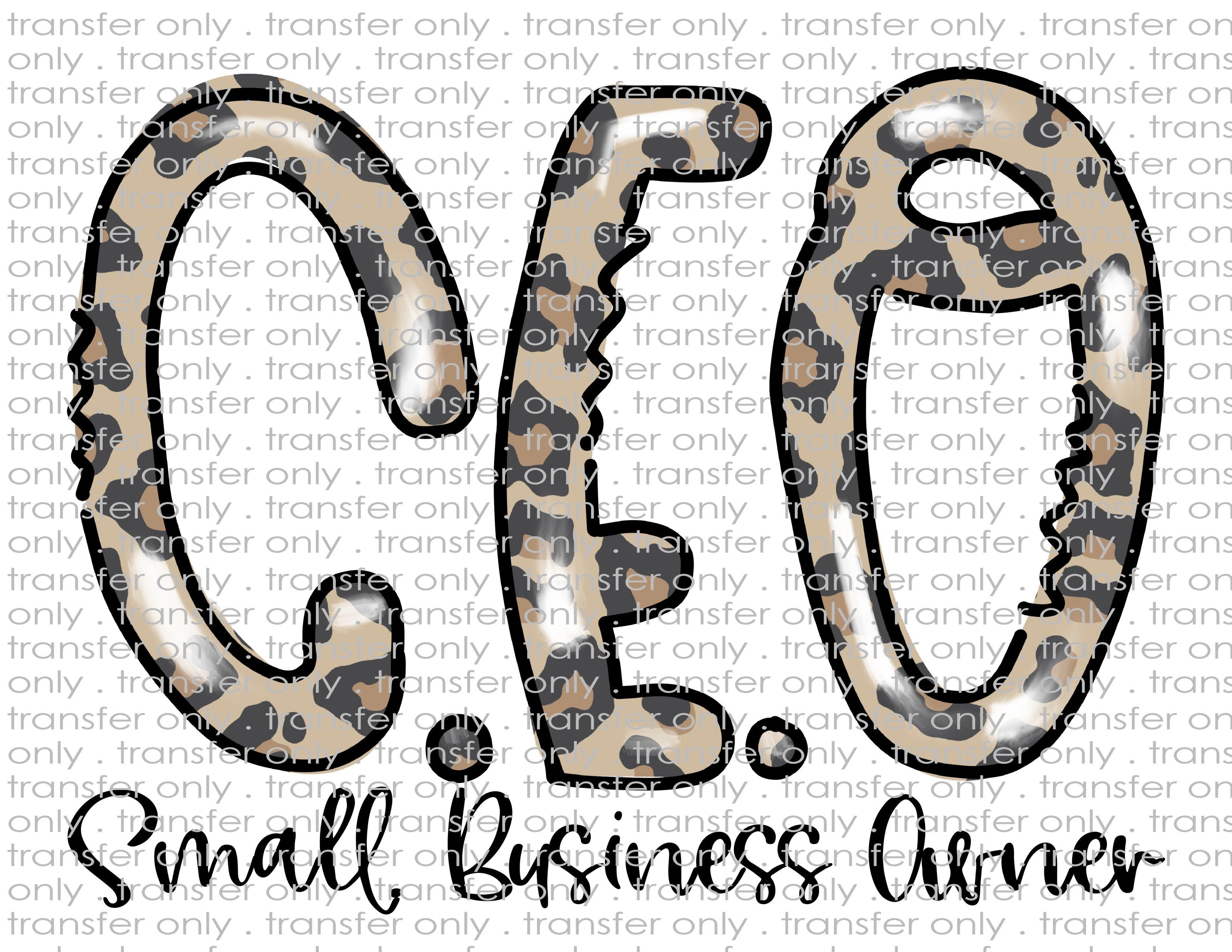 CEO - Waterslide, Sublimation Transfers