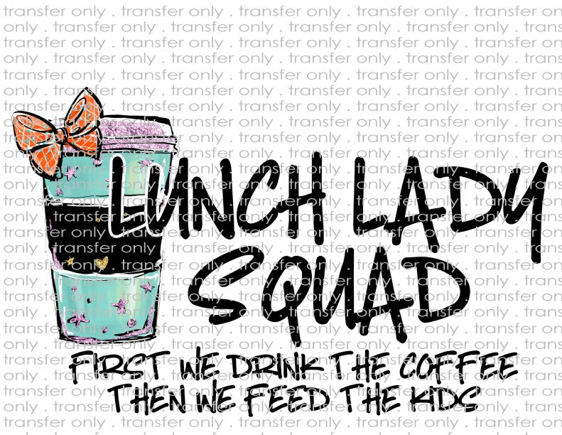 Waterslide, Sublimation Transfers - Lunch Lady