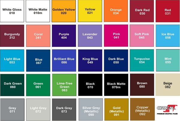 Oracal 651 - Permanent, Adhesive Vinyl