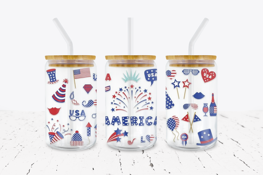 Patriotic Elements -  UV DTF Transfer Wraps