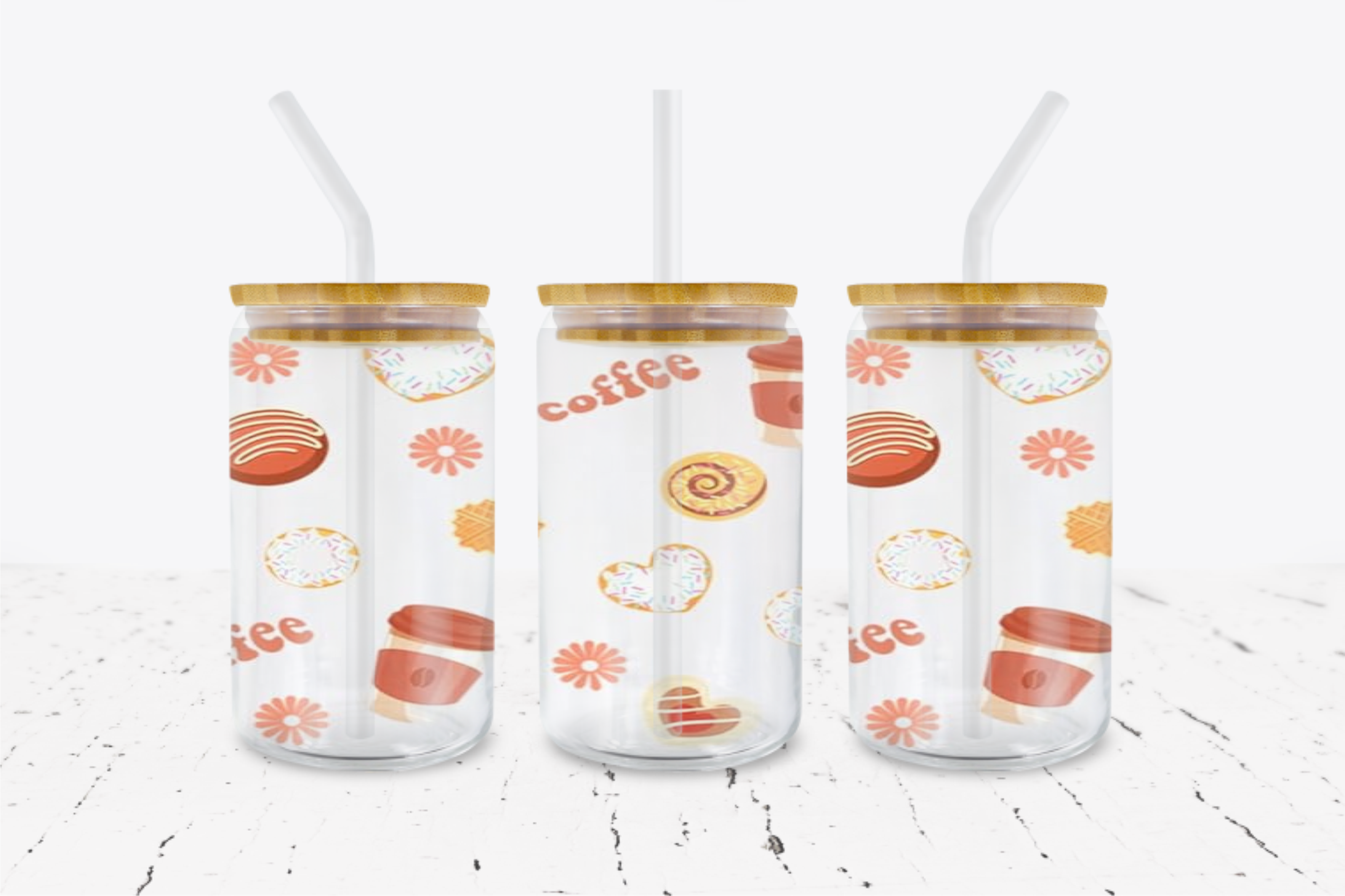 Coffee Elements -  UV DTF Transfer Wraps