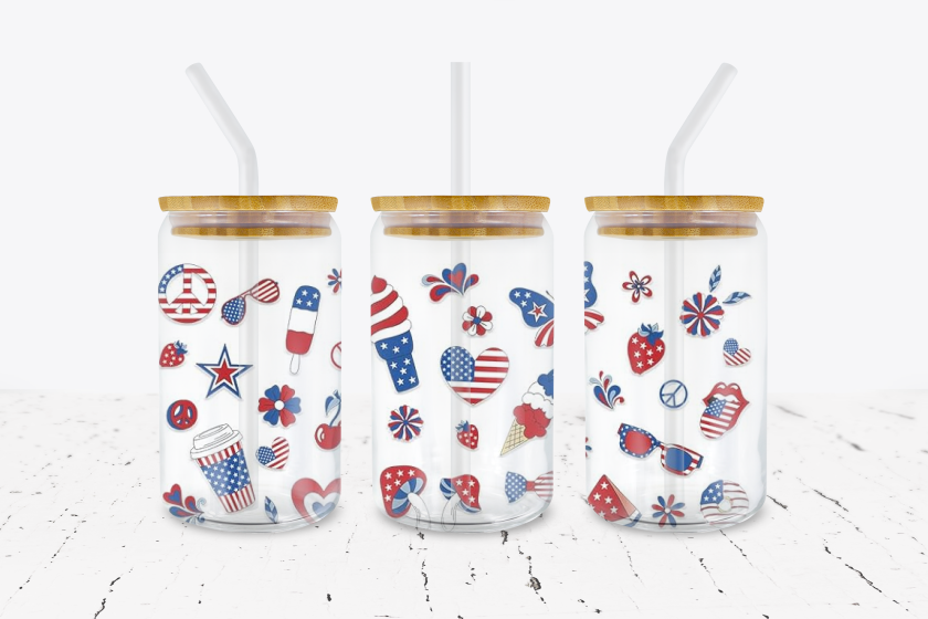 Patriotic Elements -  UV DTF Transfer Wraps