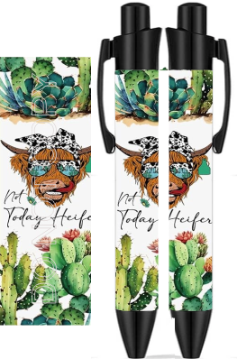 Not Today Heifer Shaggy Cow -  UV DTF