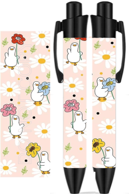 Cartoon Chicken Pen Wrap -  UV DTF