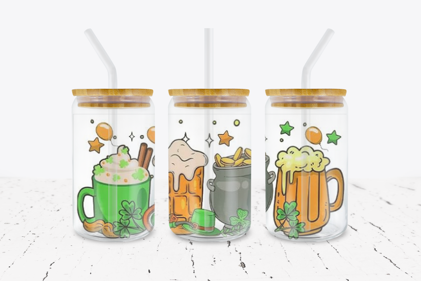Beer & Pot of Gold -  UV DTF Transfer Wraps