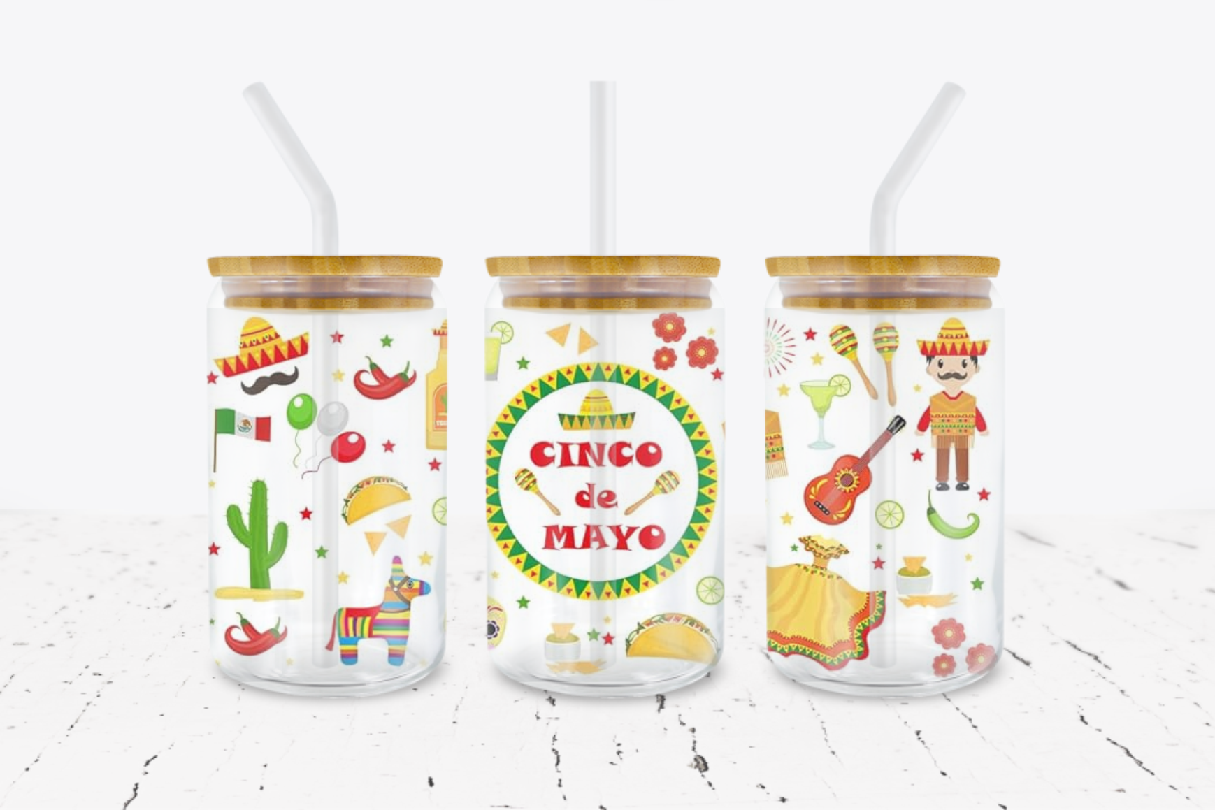 Cinco de Mayo -  UV DTF Transfer Wraps