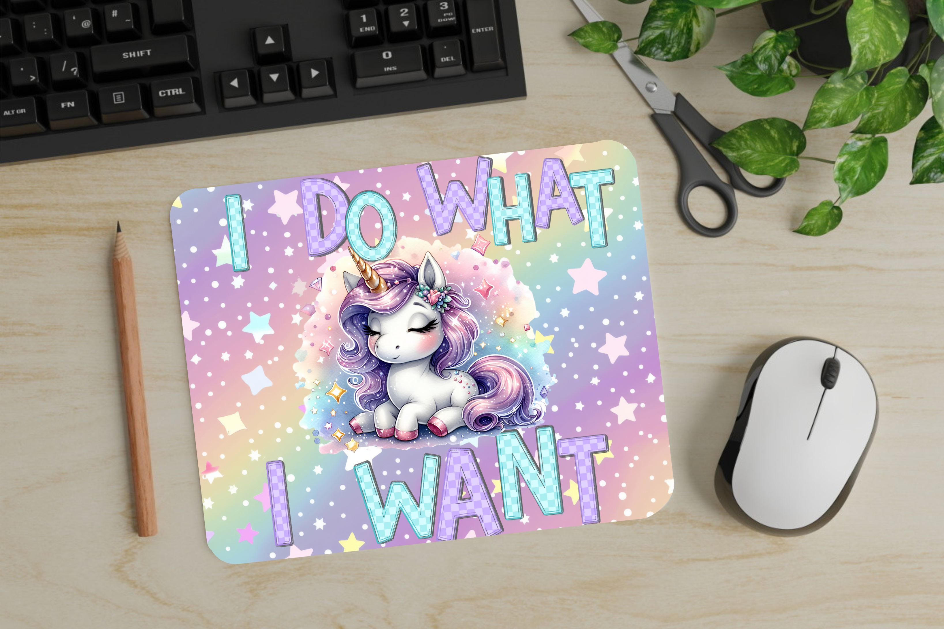 I Do What I Want - Mouse Pad - Sublimation Transfer