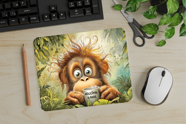 Adulting Is Hard - Mouse Pad - Sublimation Transfer